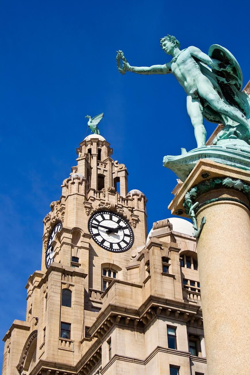 Air Conditioning Maintenance Liverpool | The Royal Liver Building and Statue, Liverpool, Merseyside, England UK